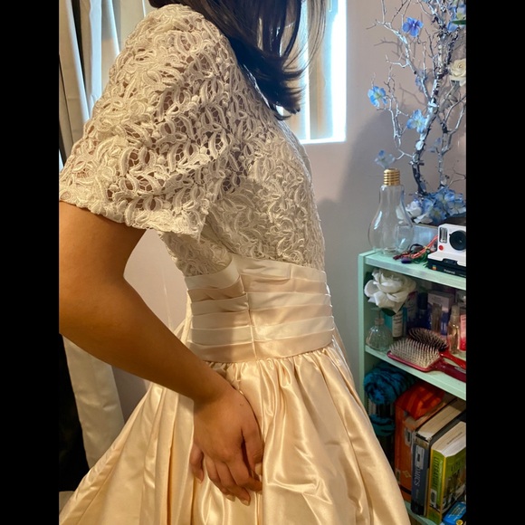 MONIQUE LUO BRIDAL WEDDING DRESS SIZE 12 - Picture 5 of 8